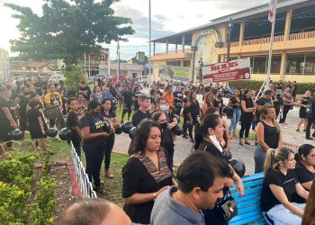 Spray de pimenta e tentativa de intimidação marca manifestação em Oriximiná.