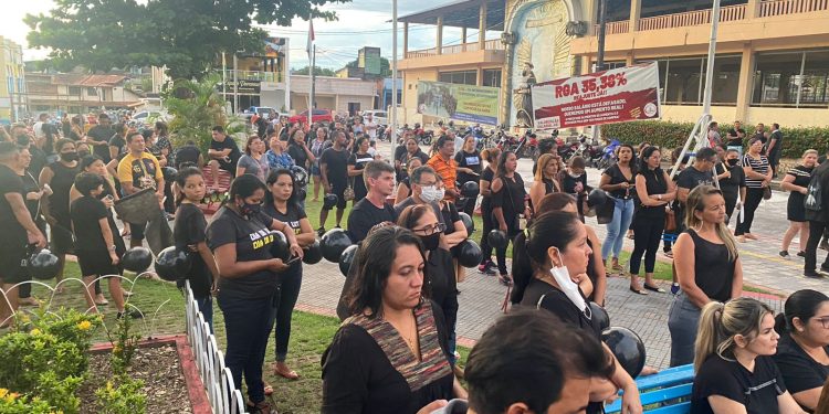 Spray de pimenta e tentativa de intimidação marca manifestação em Oriximiná.