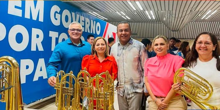 Oriximiná é contemplado com instrumentos musicais entregues pelo Governo do Pará