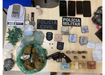 Em Curuá, dupla é presa por tráfico de drogas