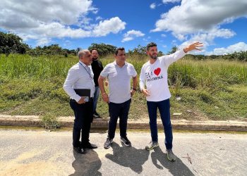 Em Oriximiná, comitiva do Governo do Estado visita áreas para instalação do complexo Usina da Paz