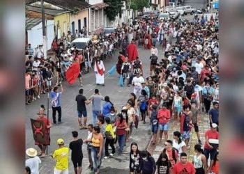 Pastoral da Juventude e Cia. de Teatro Lo’s Fulanos iniciam os trabalhos para a 45ª edição da Via Sacra de Oriximiná