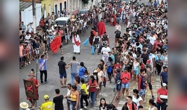 Pastoral da Juventude e Cia. de Teatro Lo’s Fulanos iniciam os trabalhos para a 45ª edição da Via Sacra de Oriximiná