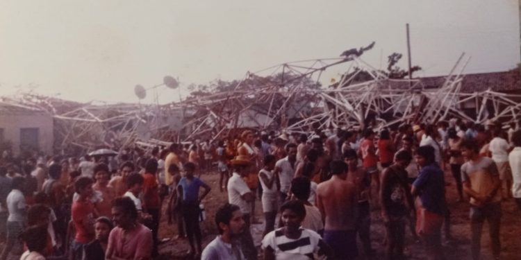 Fotos inéditas revelam os escombros do “Sinistro de 23 de setembro de 1985”