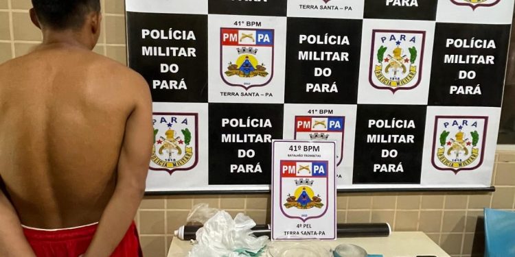 Polícia Militar prende casal por tráfico de drogas em Terra Santa, no oeste do Pará